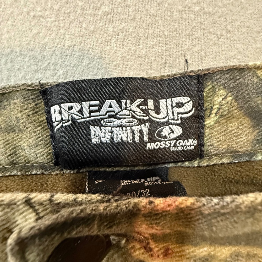Mossy Oak Break-Up Infinity Camo Fleece Hunting Pants Men's 40x32 (fits 39x29) - Picture 3 of 14